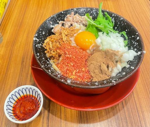 エビまぜそば 特製ラー油付き