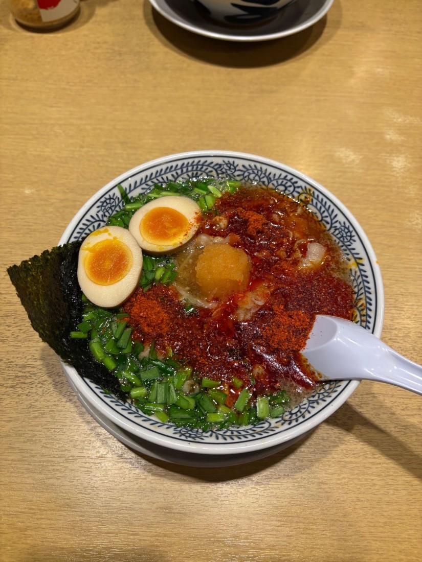 辛肉そば　 通常3辛+7辛(追加)