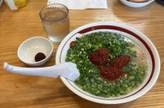 ラーメン3倍辛 トッピングネギ 激辛玉