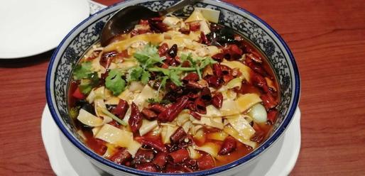 干豆腐の四川風煮込み