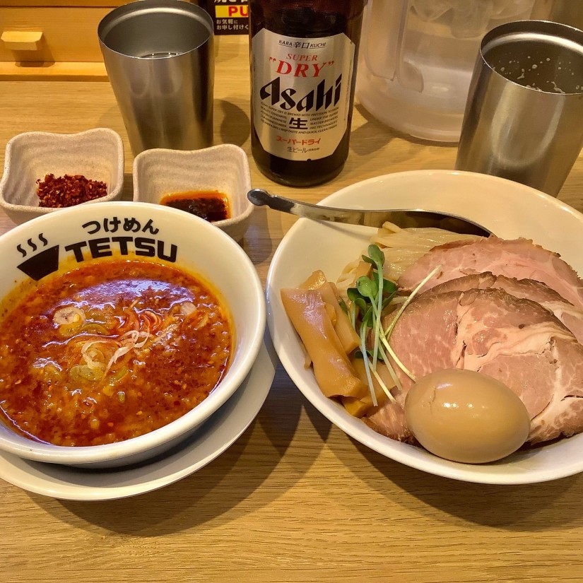 辛味噌つけめん 辛くする！