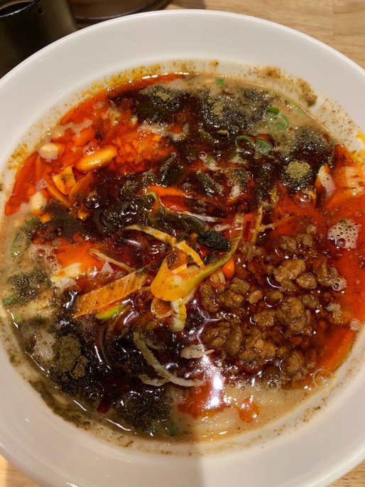 四川風坦々麺 白胡麻 辛さ10 痺れ3