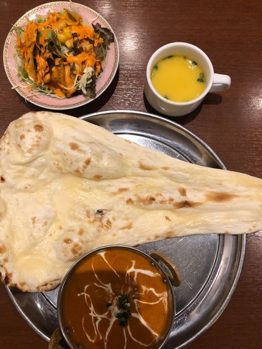 Aランチ (チキンカレー) 激辛