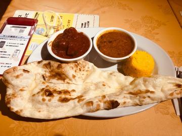 ランチメニュー チキンとナスのカレー 超激辛