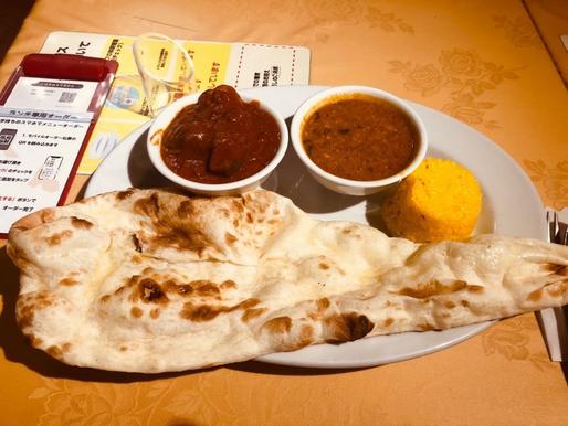 ランチメニュー チキンとナスのカレー 超激辛