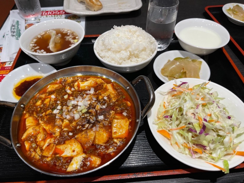 麻婆豆腐定食 三辛