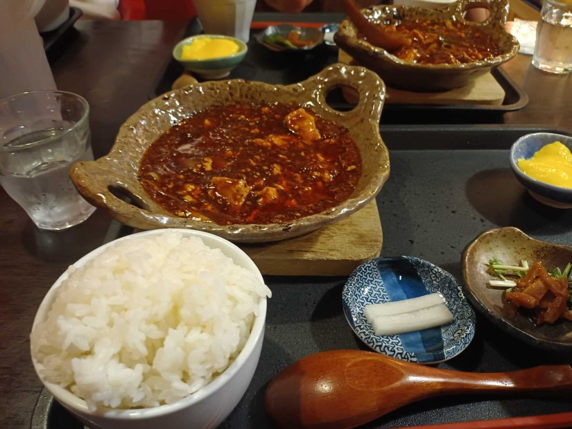 麻婆豆腐定食 めっちゃ辛め