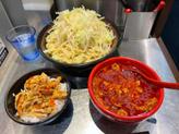 鬼紅つけ麺メガ盛りと紅丼 5辛