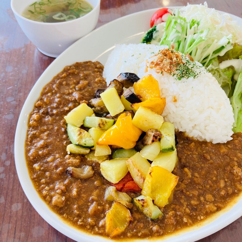 彩り野菜のキーマカレー