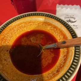 メキスープ 自慢の超激辛スープとのことです