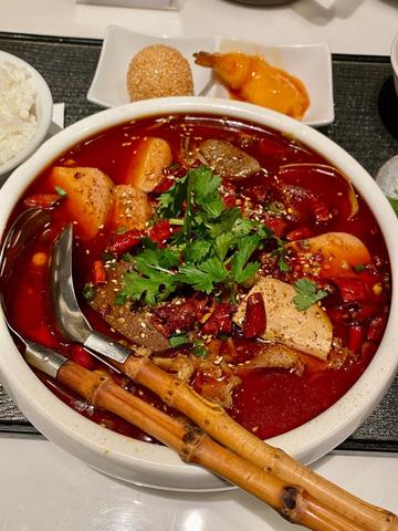 毛血旺定食