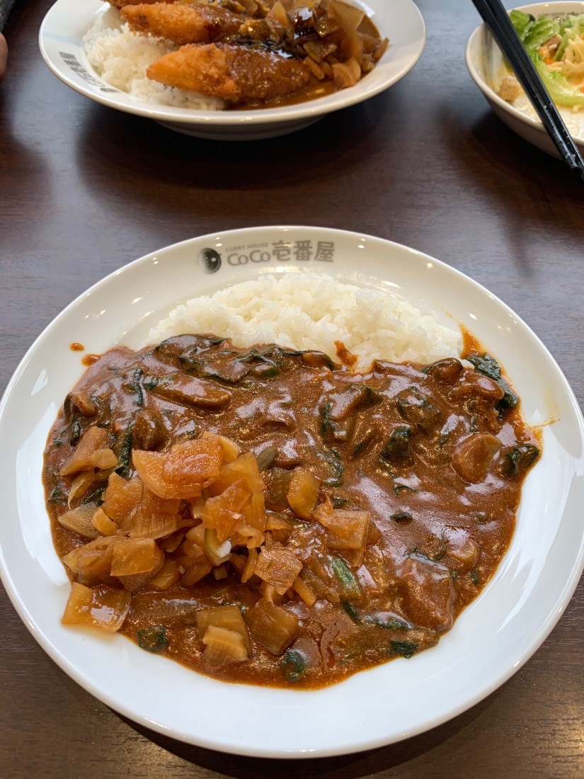 スモールきのこほうれん草トッピング10辛 10辛