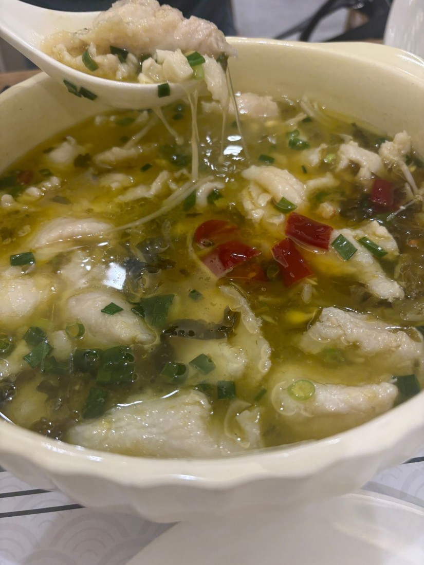 白身魚と漬け菜煮込み