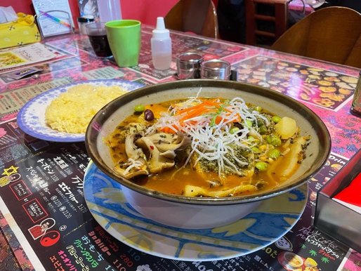 北恵道 (季節の野菜, 麻の実, 舞茸, パクチーS) 天空