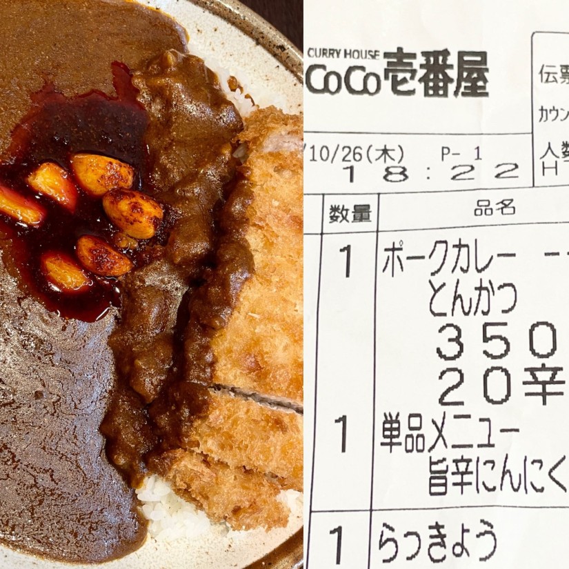 手仕込とんかつ 旨辛にんにくカレー 20辛
