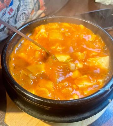 スン豆腐チゲ定食 🌶️🌶️
