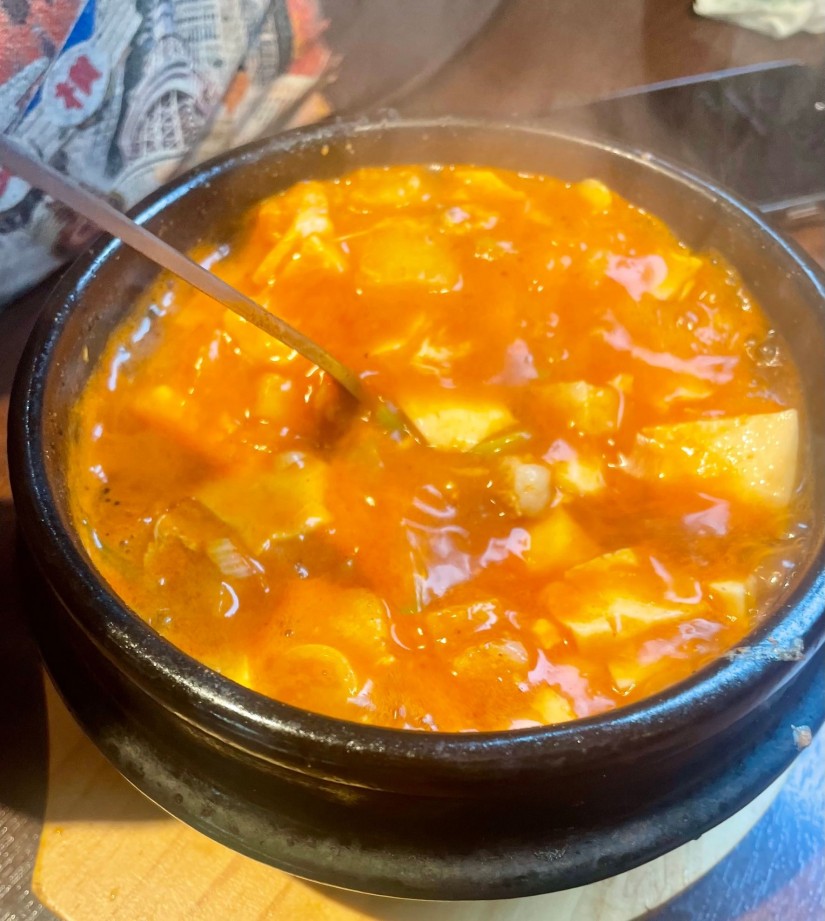 スン豆腐チゲ定食 🌶️🌶️