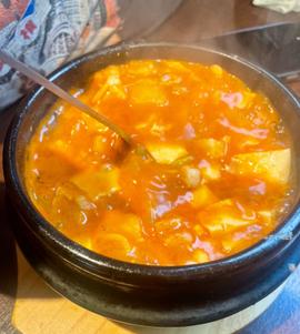 スン豆腐チゲ定食 🌶️🌶️