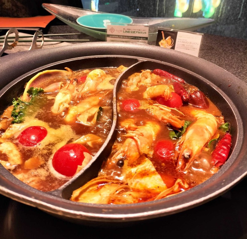 火鍋 麻辣鍋・きのこ鍋