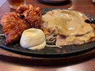 ロース焼肉とカラアゲ 辛マヨネーズソース
