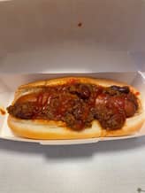 チリビーンズホットドッグ