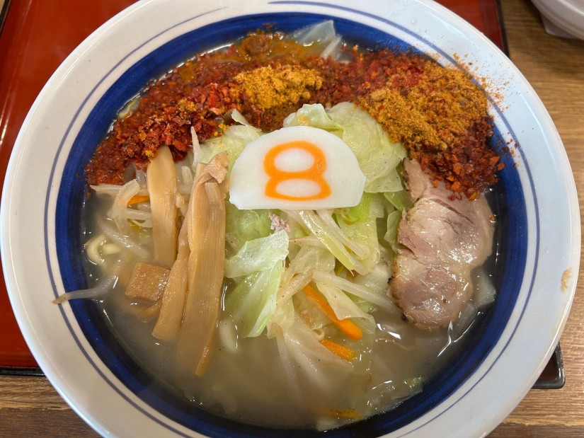 野菜塩らーめん +アジアンスパイス×2