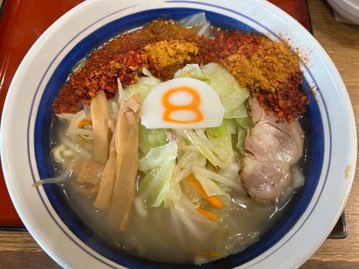 野菜塩らーめん +アジアンスパイス×2