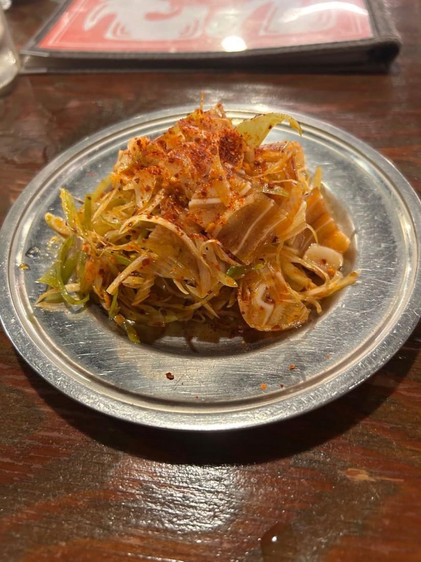 ミミガー辛ネギ和え