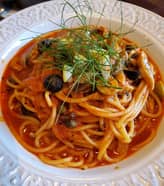 イワシのプッタネスカ風 +100円 激辛