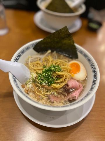 背脂ラーメン青唐辛子トッピング