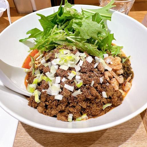 白胡麻汁なし担担麺 激辛