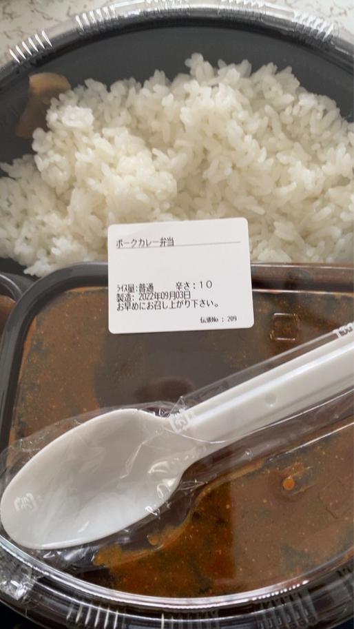 ポークカレー弁当 10辛