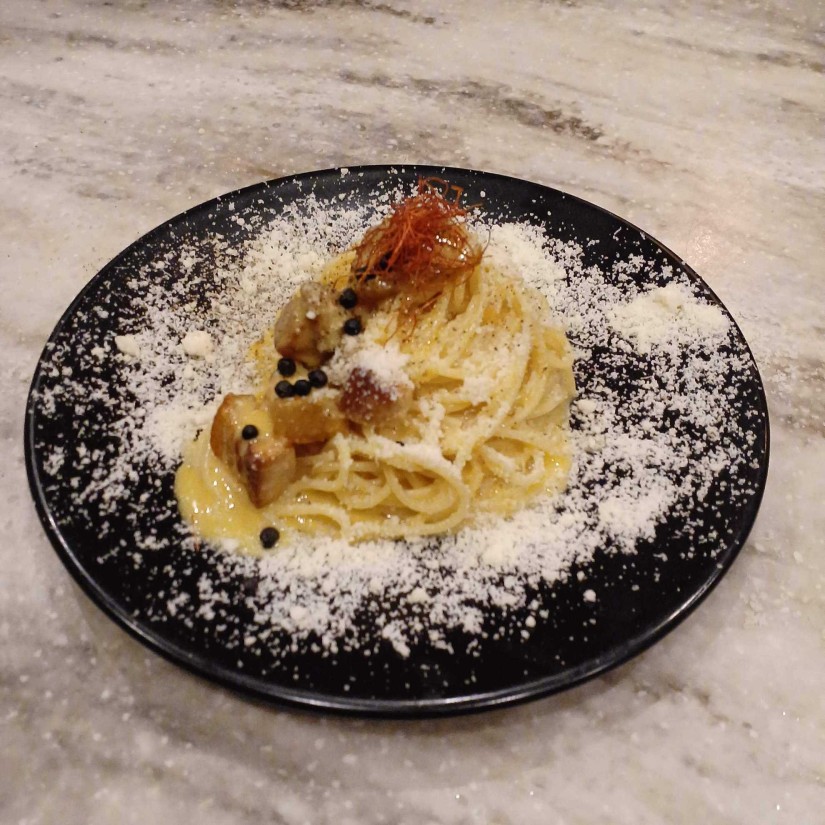 痺れカルボナーラ 1辛