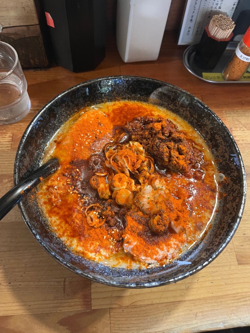 濃厚温玉辛味噌ラーメン 激辛