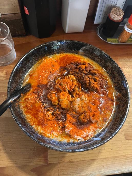 濃厚温玉辛味噌ラーメン 激辛