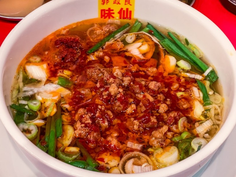 台湾ラーメン イタリアンより辛くと依頼