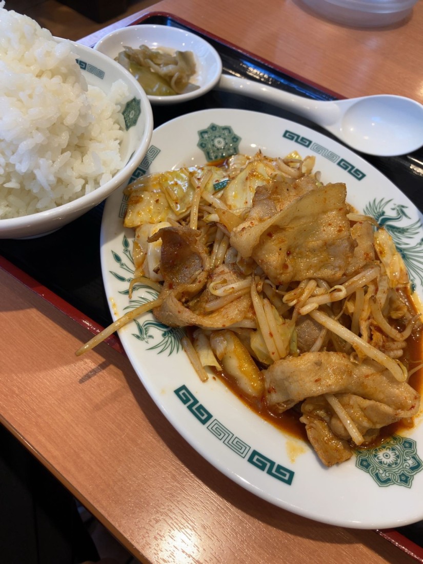 バクダン炒め定食
