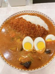 スタミナカレー カツ・ゆで卵・辛口