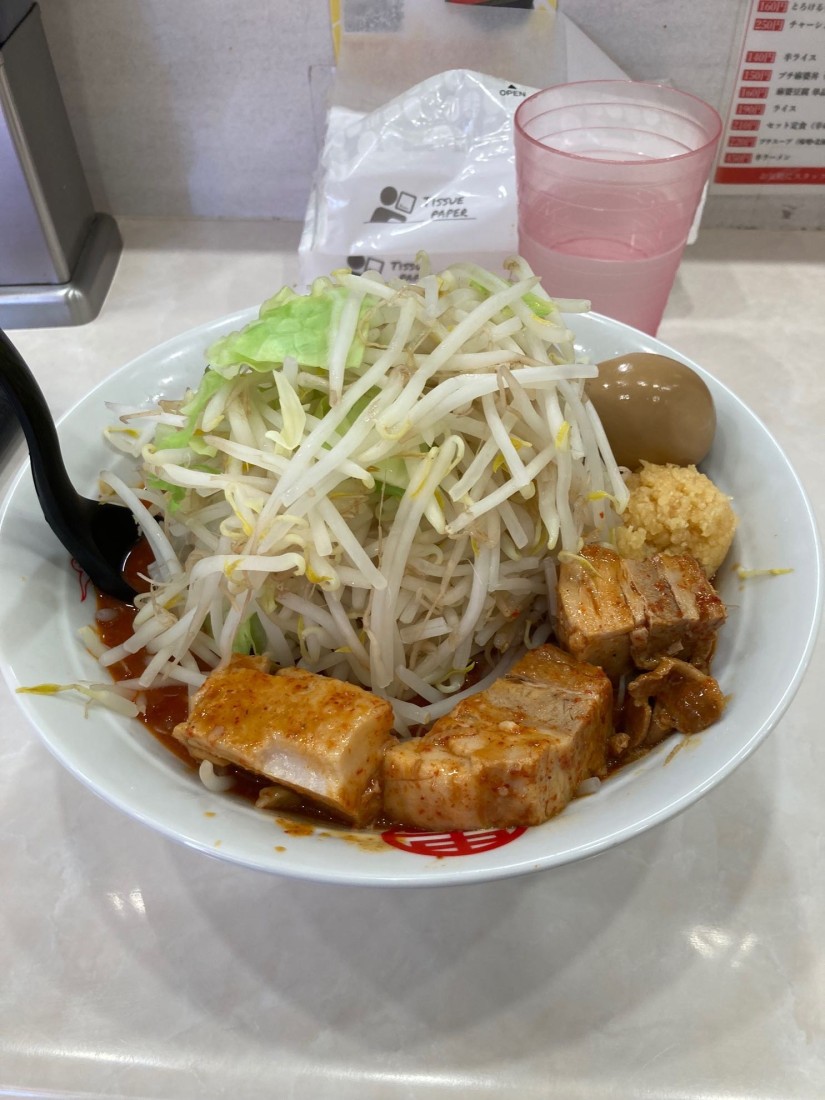 濃厚巨豚北極  野菜特盛 10辛