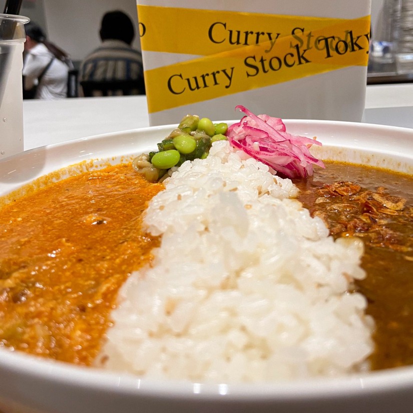 CST 限定 2種がけカレー