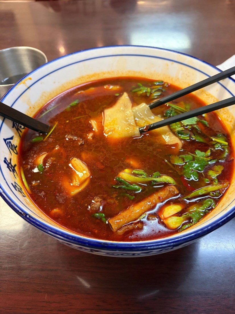 Spicy  beef  soup  noodle 