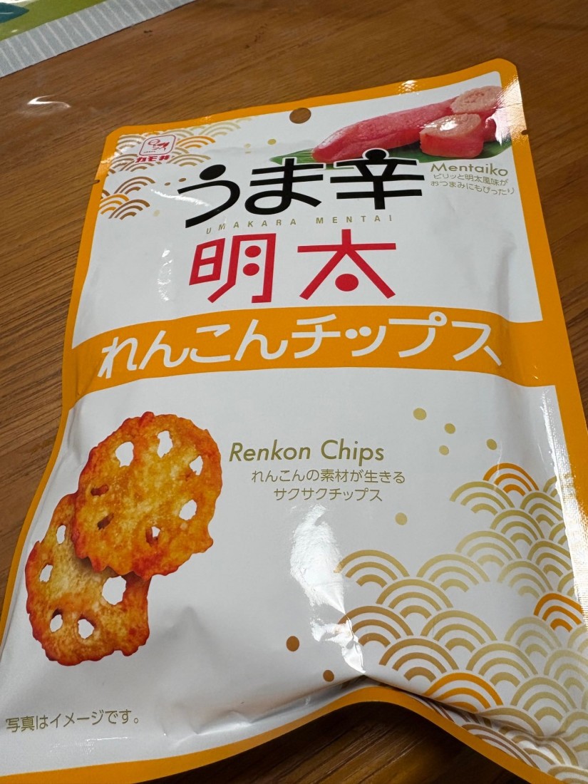 うま辛明太れんこんチップス