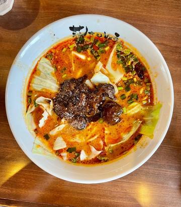 麻辣牛スジ担担麺 激辛 激しびれ