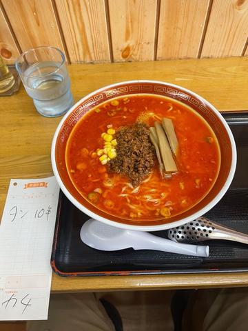 坦々麺 1辛、2、3、4、5辛
