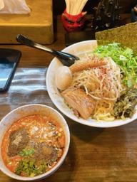 パクチーシビカラ味噌つけ麺 カラさ増し、シビれ増し