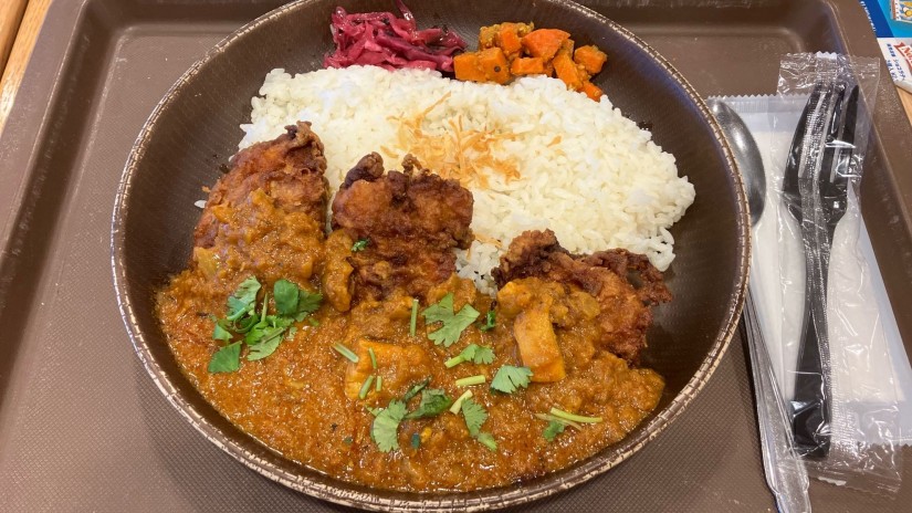 復活！フライドチキンカレーライス 辛口🌶️🌶️