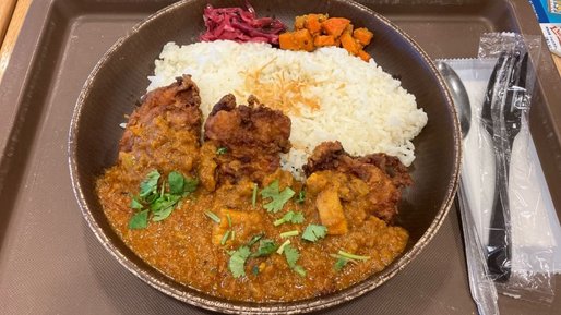 復活！フライドチキンカレーライス 辛口🌶️🌶️