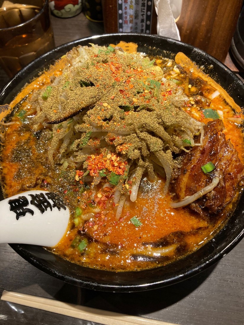 もやしカラシビ味噌らー麺 辛さ増し痺れ鬼増し