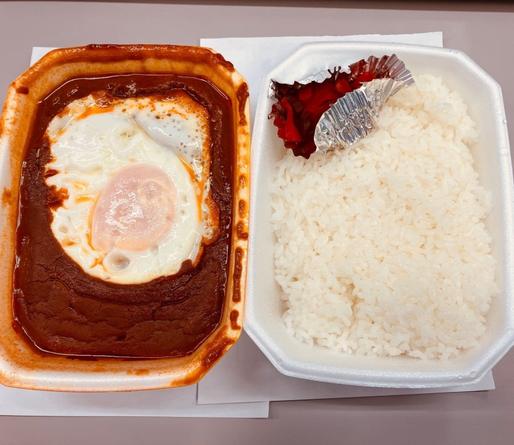 目玉焼きカレー  5000辛