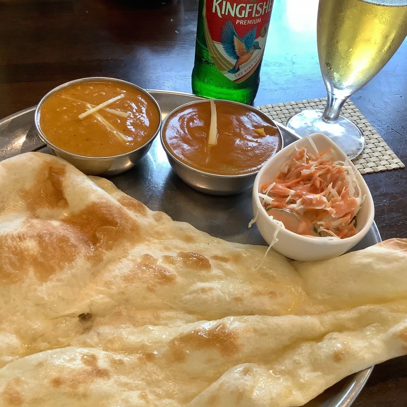 カレー2種とナンのセット 激辛